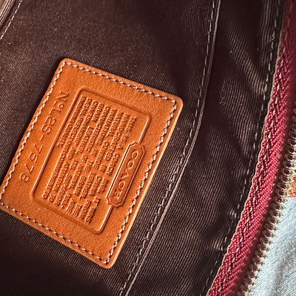 Coach Hampton Slim Demi Red Leather Crossbody Bag - Picture 3 of 14